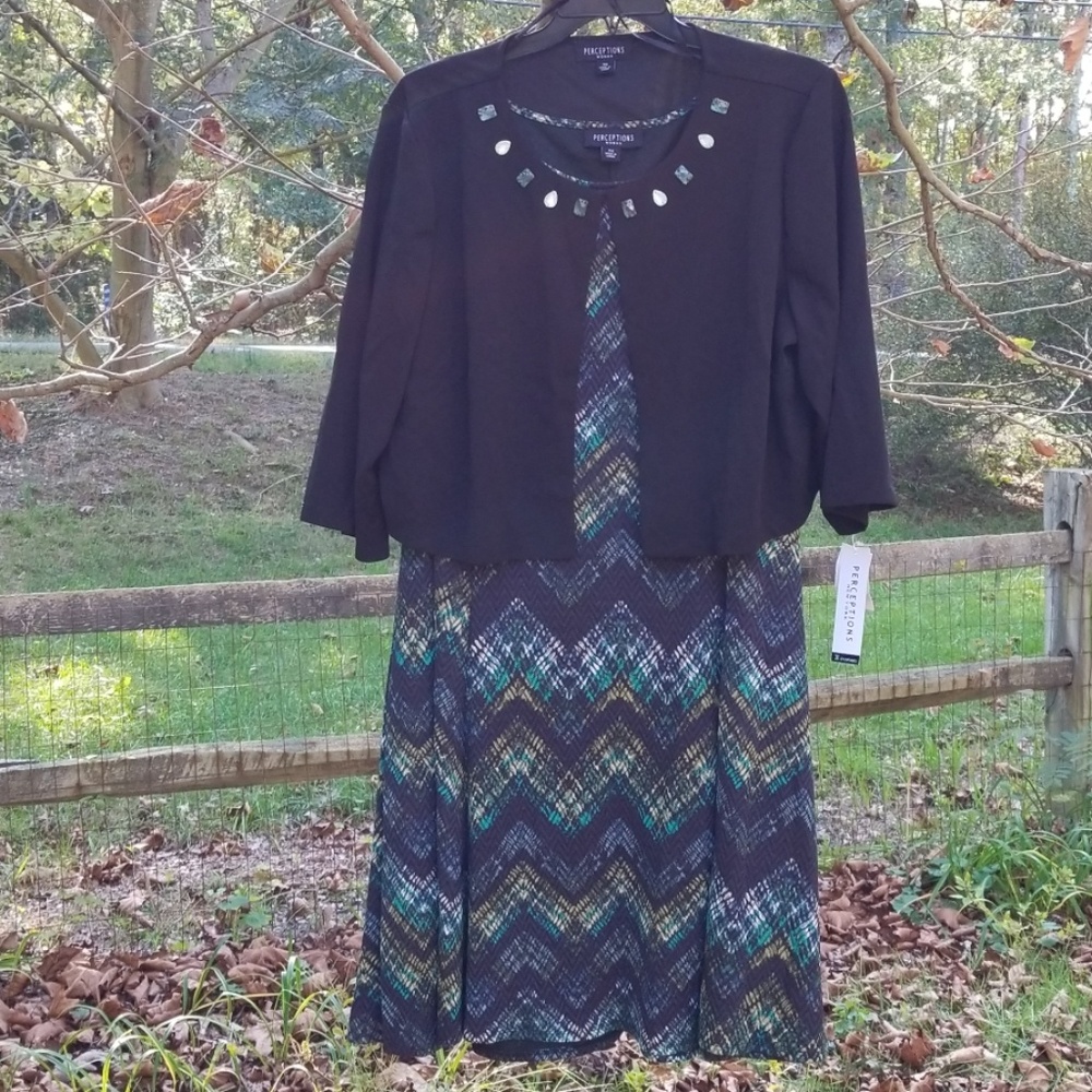 Perceptions New Your 2 Piece Dress And Blazer set